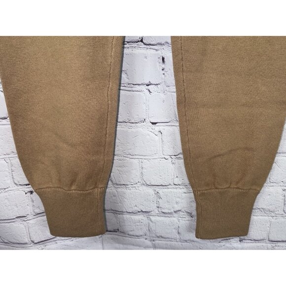 NWT JENNI KAYNE Camel Tan Drawstring Banded Lounge Jogger Pants Size XS $225. - Picture 4 of 10